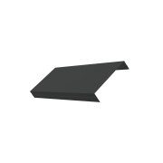 Ламель обратная 125 жалюзи Texas 0,45 PE-Double с пленкой RAL 7016 антрацитово-серый