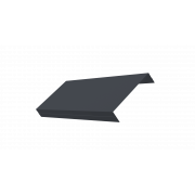 Ламель обратная 125 жалюзи Texas 0,45 PE-Double с пленкой RAL 7024 мокрый асфальт