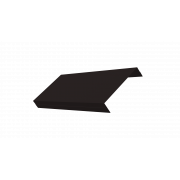 Ламель обратная 125 жалюзи Texas 0,45 PE-Double с пленкой RAL 9005 черный