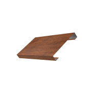 Ламель лицевая 125 жалюзи Texas 0,45 Print-Double Premium с пленкой Golden Wood Fresh