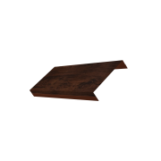 Ламель обратная 125 жалюзи Texas 0,45 Print Elite с пленкой Cherry Wood TwinColor