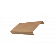 Ламель обратная 125 жалюзи Texas 0,45 Print Elite с пленкой Honey Wood TwinColor