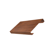 Ламель лицевая 125 жалюзи Texas 0,45 Print Premium с пленкой Golden Wood Fresh TwinColor