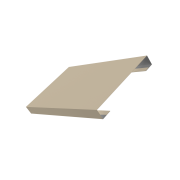 Ламель лицевая 150 жалюзи Texas 0,5 Satin с пленкой RAL 1015 светлая слоновая кость