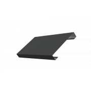 Ламель лицевая 125 жалюзи Texas 0,5 Satin с пленкой RAL 7016 антрацитово-серый