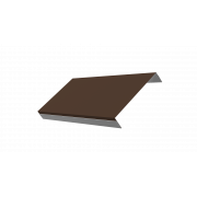 Ламель обратная 150 жалюзи Texas 0,5 Satin с пленкой RAL 8017 шоколад