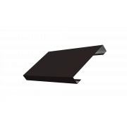 Ламель лицевая 125 жалюзи Texas 0,5 Satin с пленкой RAL 9005 черный