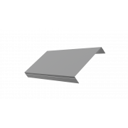 Ламель обратная 150 жалюзи Texas 0,5 Satin с пленкой RAL 9006бело-алюминиевый