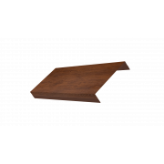 Ламель обратная 125 жалюзи Texas 0,45 Print Premium с пленкой Golden Wood Fresh TwinColor