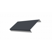 Ламель обратная 125 жалюзи Texas 0,45 PE с пленкой RAL 7024 мокрый асфальт