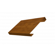 Ламель лицевая 150 жалюзи Texas 0,45 Print-Double Elite с пленкой Golden Wood