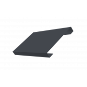 Ламель лицевая 150 жалюзи Texas 0,45 Drap TwinColor с пленкой RAL 7024 мокрый асфальт