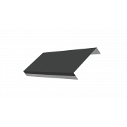 Ламель обратная 125 жалюзи Texas 0,5 Satin с пленкой RAL 7016 антрацитово-серый