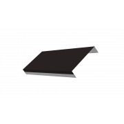 Ламель обратная 125 жалюзи Texas 0,5 Satin с пленкой RAL 9005 черный