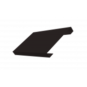 Ламель лицевая 150 жалюзи Texas 0,45 PE-Double с пленкой RAL 9005 черный