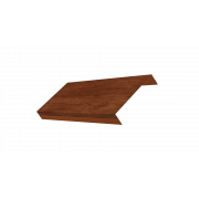 Ламель обратная 125 жалюзи Texas 0,45 Print Elite с пленкой Rowan TwinColor