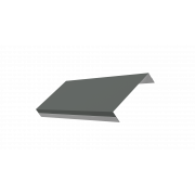 Ламель обратная 125 жалюзи Texas 0,45 PE с пленкой RAL 7005 мышино-серый