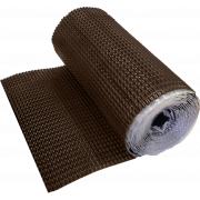 Лента для примыкания гофрированная алюминиевая Optima коричневая, 280 мм (5м)