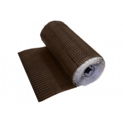 Лента для примыкания гофрированная алюминиевая Optima коричневая, 280 мм (2,5м)