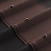 Черепица Ондулин коричневая