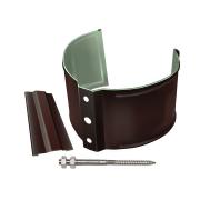 Кронштейн трубы на кирпич Optima Matt 90мм RAL 8017