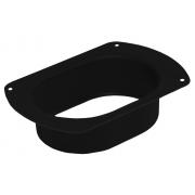 Воронка врезная Vortex Matt 127мм RAL 9005 черный