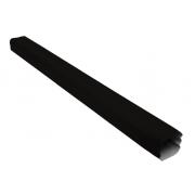 Труба прямоугольная Vortex Matt 1м RAL 9005 черный