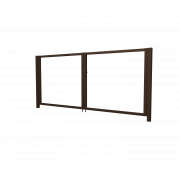 Ворота Жалюзи Texas 1,8х3,6 RAL 8017 без заполнения (ламель 125 мм)