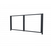 Ворота Жалюзи Texas 1,8х3,6 RAL 7024 без заполнения (ламель 125 мм)