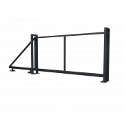 Ворота откатные Жалюзи Texas 1,5х3,5 RAL 7024 без заполнения (ламель 150 мм)