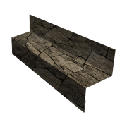 Отлив межэтажный 35 0,45 Print Elite King Stone TwinColor (2м)