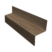 Отлив межэтажный 35 0,45 Print Elite White Wood TwinColor (2м)