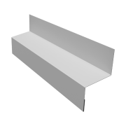 Отлив межэтажный 35 0,45 PE с пленкой RAL 9003 сигнальный белый (3м)