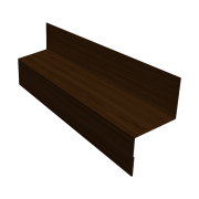 Отлив межэтажный 35 0,45 Print Elite Choco Wood TwinColor (2м)