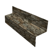 Отлив межэтажный 35 0,45 Print Elite Fine Stone TwinColor (2м)