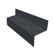 Отлив межэтажный 45 0,45 PE-Double с пленкой RAL 7024 мокрый асфальт (3м)