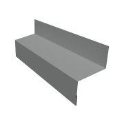 Отлив межэтажный 45 0,45 PE с пленкой RAL 9006бело-алюминиевый (2м)