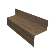 Отлив межэтажный 45 0,45 Print Elite White Wood TwinColor (2м)