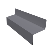 Отлив межэтажный 45 0,5 Satin с пленкой RAL 7004 сигнальный серый (3м)