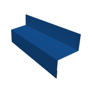 Отлив межэтажный 45 0,5 Satin с пленкой RAL 5005 сигнальный синий (3м)