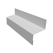 Отлив межэтажный 45 0,5 Satin с пленкой RAL 9003 сигнальный белый (2м)