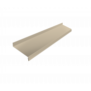 Отлив простой 100 0,5 Satin с пленкой RAL 1015 светлая слоновая кость (2м)