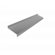 Отлив простой 150 0,5 Satin с пленкой RAL 9006бело-алюминиевый (2м)