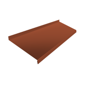 Отлив простой 250 0,5 Satin Matt RAL 8004 терракота (2м)