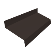 Отлив простой 50 0,45 PE-Double с пленкой RR 32 темно-коричневый (3м)