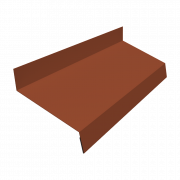 Отлив простой 50 0,45 Drap TX RAL 8004 терракота (2м)