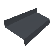 Отлив простой 70 0,5 PurPro с пленкой RAL 7024 мокрый асфальт (3м)