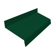 Отлив простой 70 0,5 Satin с пленкой RAL 6005 зеленый мох (3м)