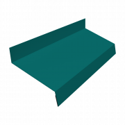 Отлив простой 70 0,45 PE с пленкой RAL 5021 водная синь (2м)