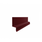 Отлив верхний фальц 0,45 PE с пленкой RAL 3005 красное вино (3м)